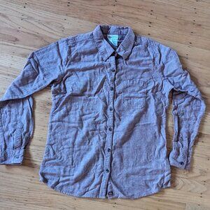 Dickies Women's Workwear Dusty Rose Herringbone Flannel Shirt - Size M - Unworn